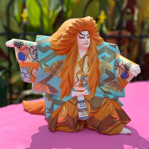 Two vintage Hakata clay dolls , father and son , see pictures for measurements - Picture 10 of 16